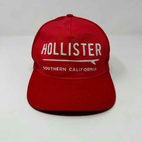 ✨3/$25✨ Hollister Red Snapback Cap - Picture 2 of 6